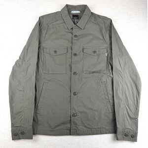 NWT Vuori Men's Lightweight Button Up Shacket Olive Green Size M Ripstop Oregano